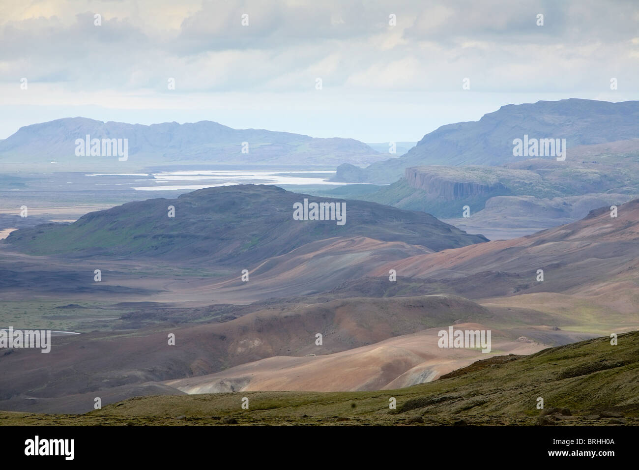 beautiful Iceland panoramic landscape Stock Photo