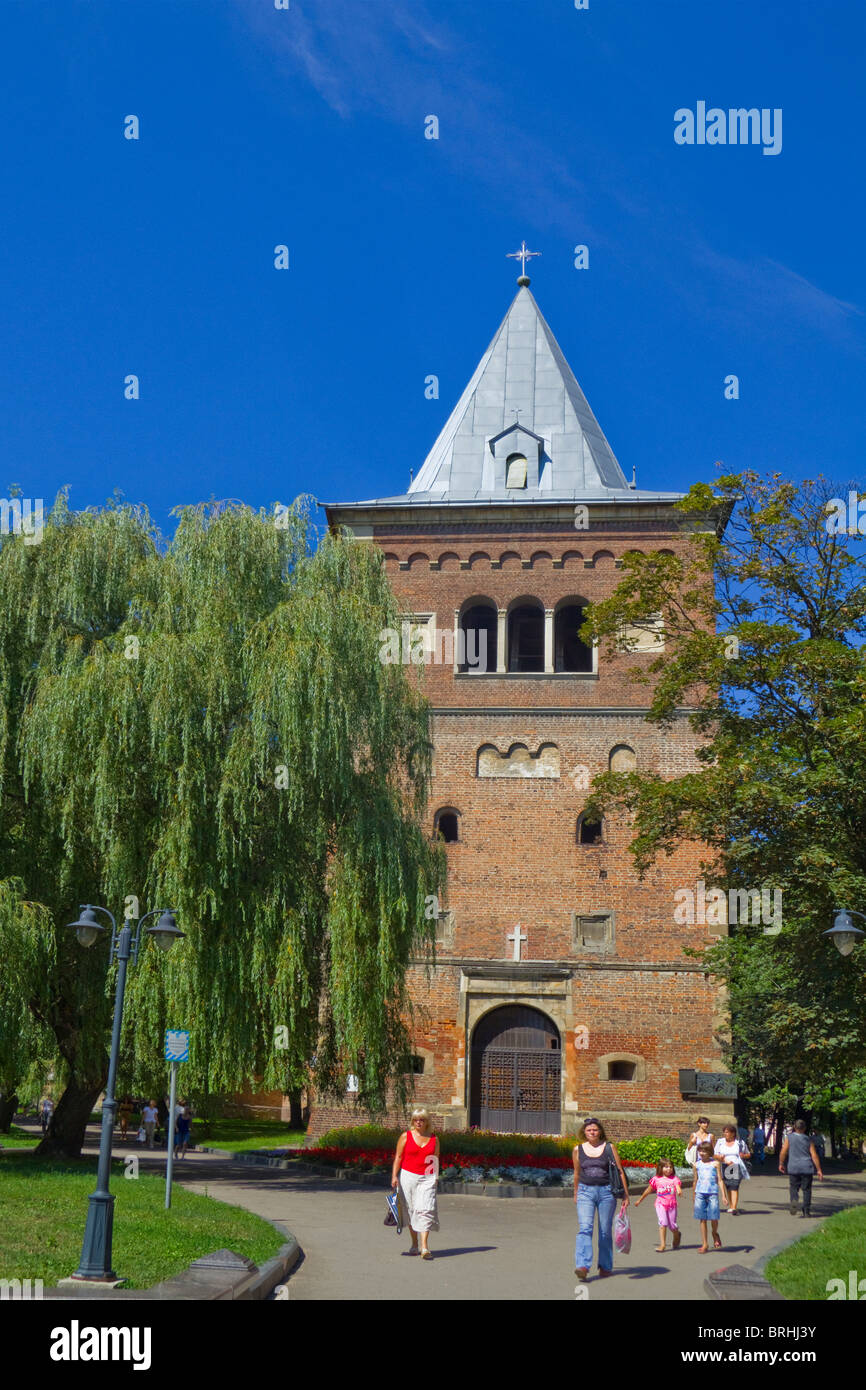 Defense Tower, Drohobych, Drohobycz, Lviv/ Lvov Oblast, Western Ukraine Stock Photo