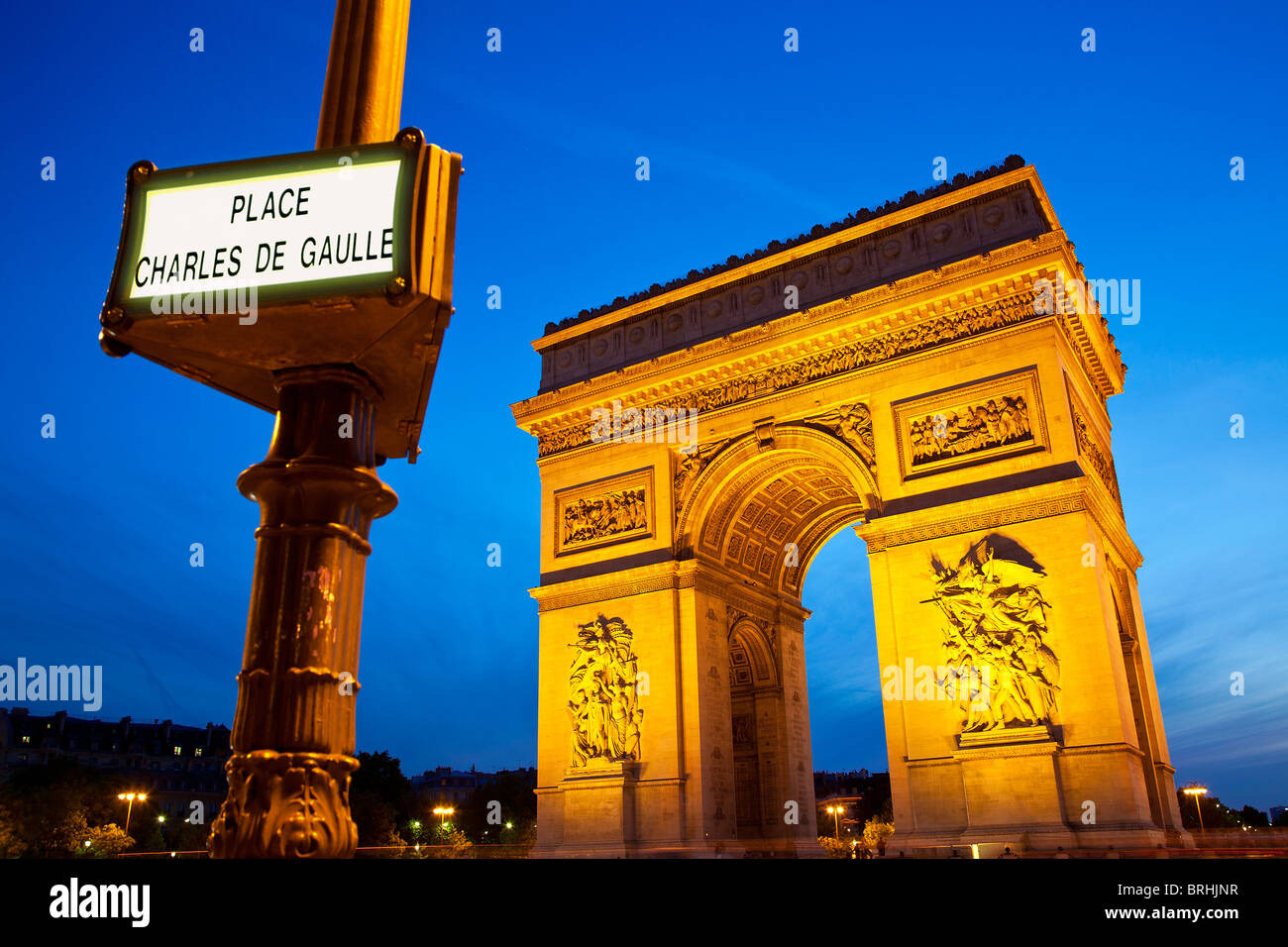 Paris, Place Charles de Gaulle Stock Photo