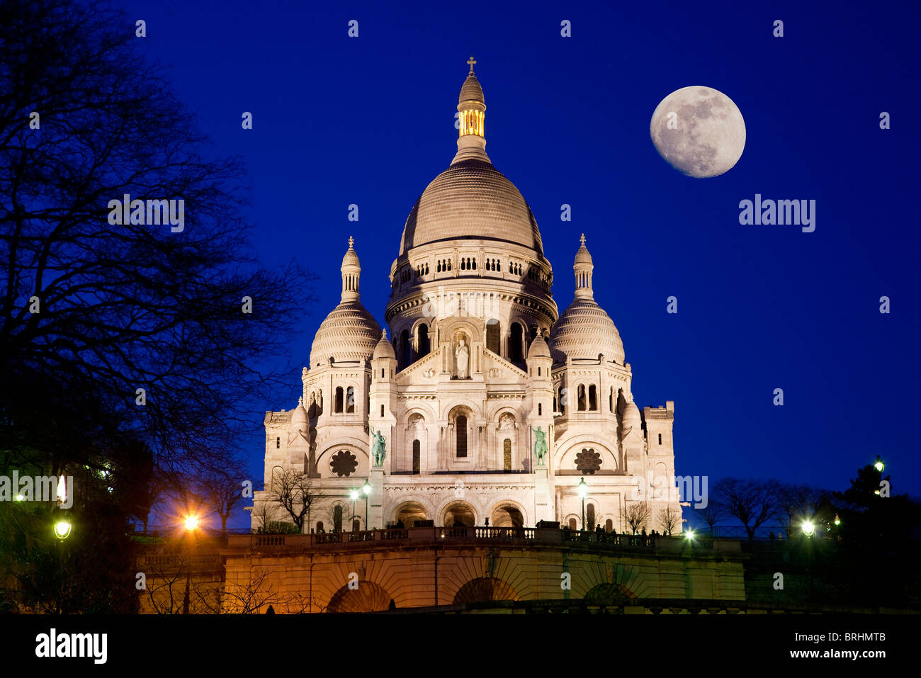 Europe, France, Paris, Sacre Coeur Basilica Stock Photo