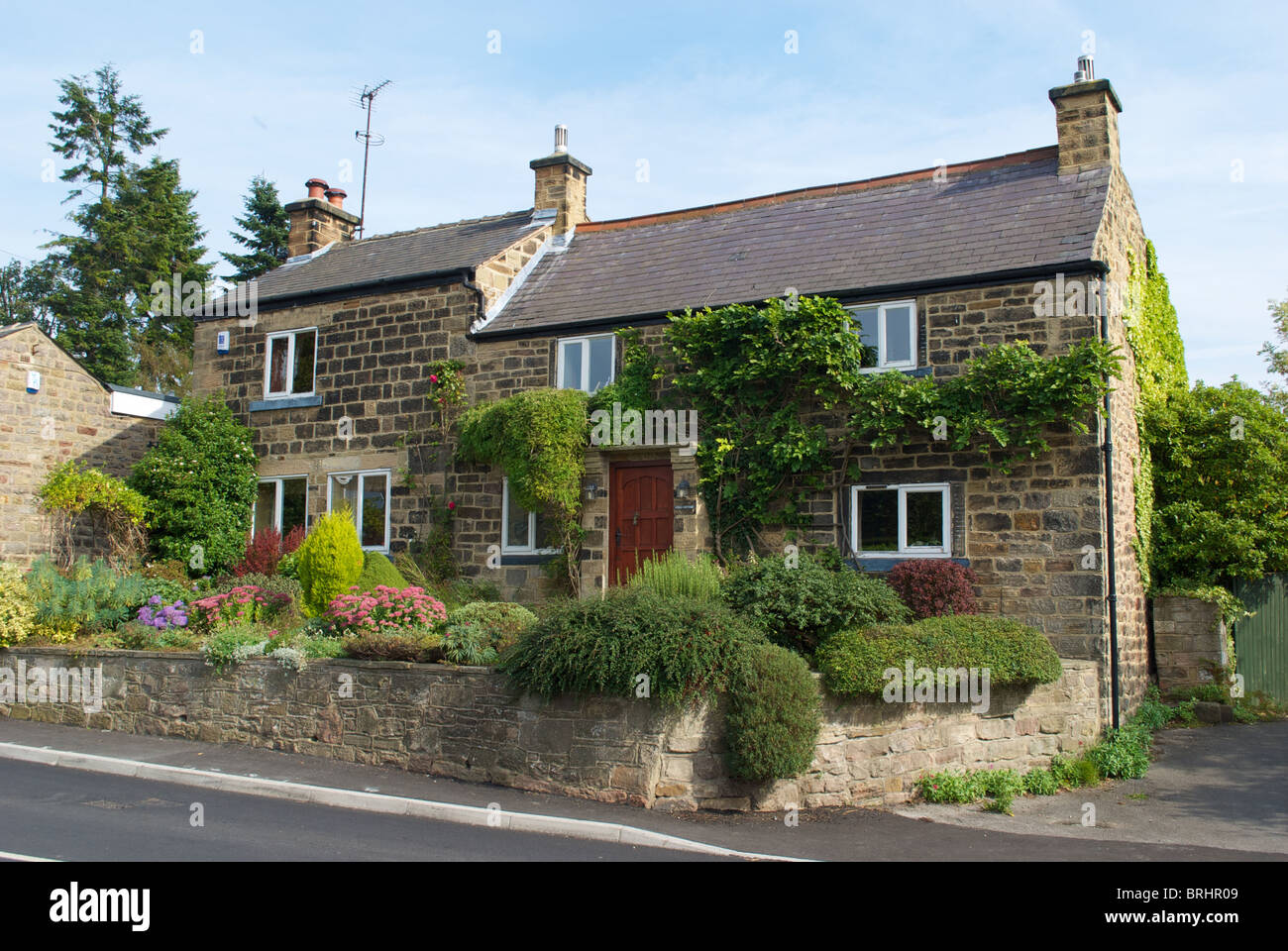 Typical residential Housing at the centre of East Keswick, Leeds West