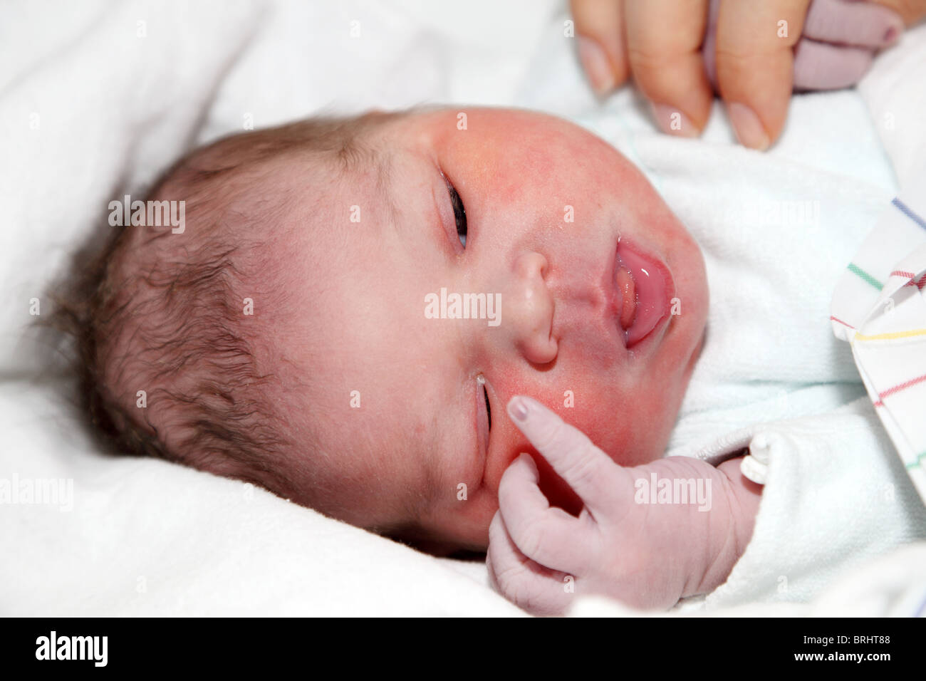 Close Up of Happy Healthy Indian New Born Baby Stock Image - Image of  focus, head: 120384115