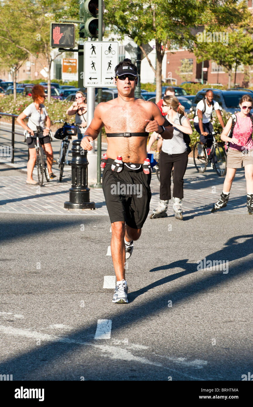 wearing a heart monitor wearing a heart monitor