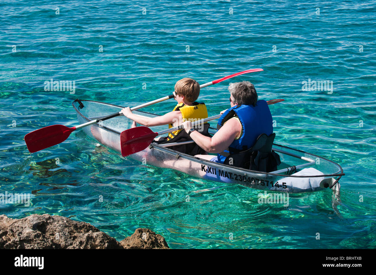 Mexico, Cozumel. Kayaking at Chankanaab Park, Isla de Cozumel (Cozumel