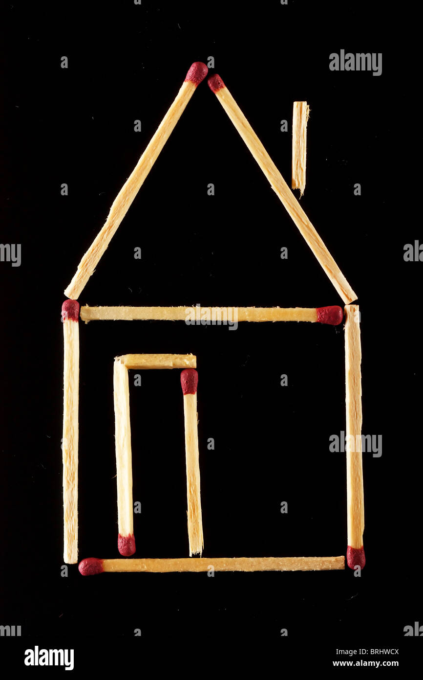 house made of matches Stock Photo Alamy