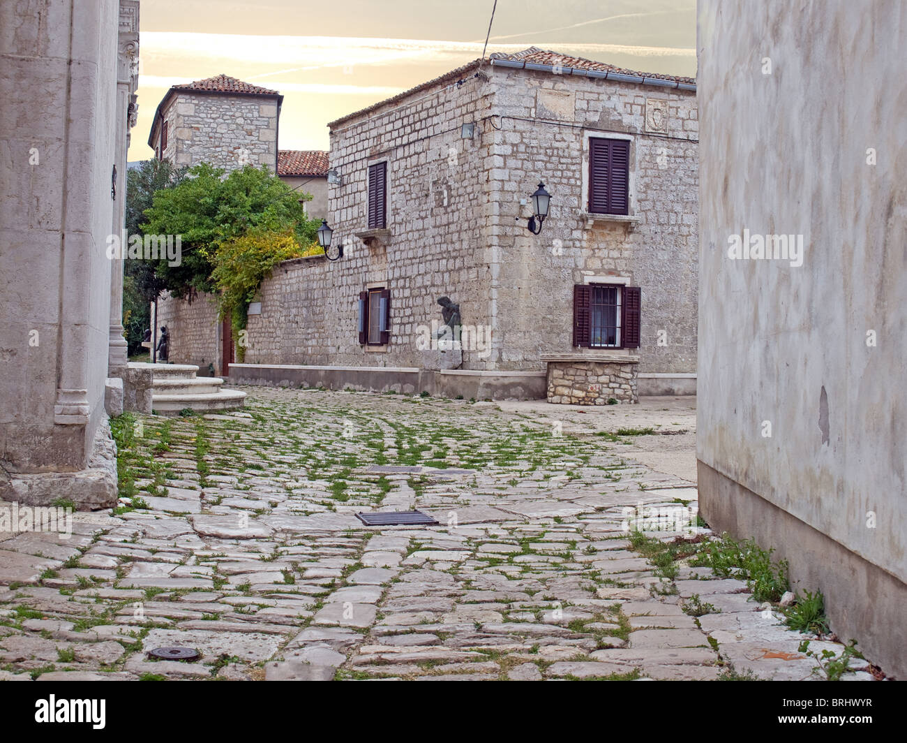 Osor, the ancient city on the island of Losinj in the Adriatic sea,Croatia. Stock Photo