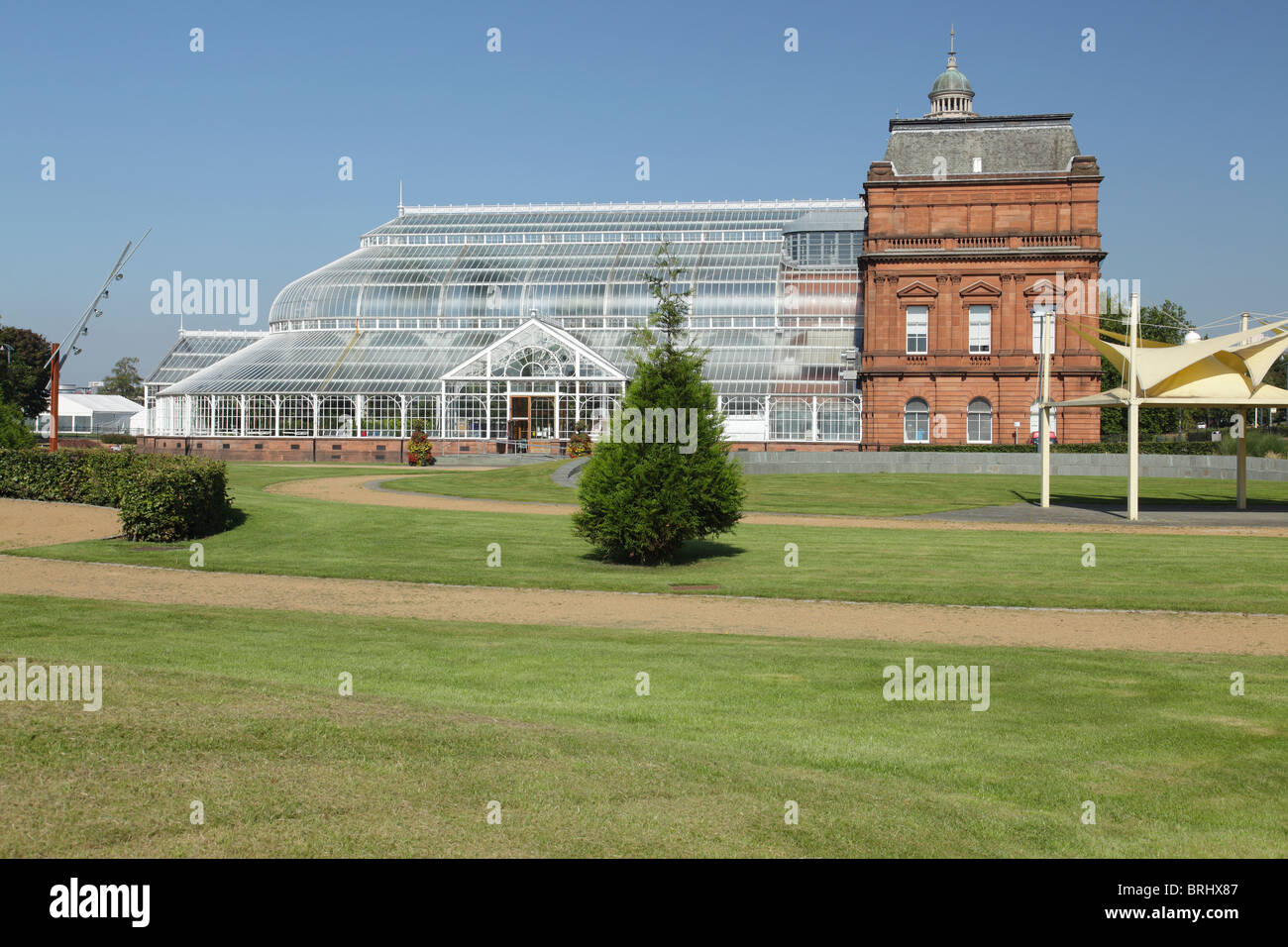 People's Palace Museum and Winter Gardens on Glasgow Green, Scotland, UK Stock Photo