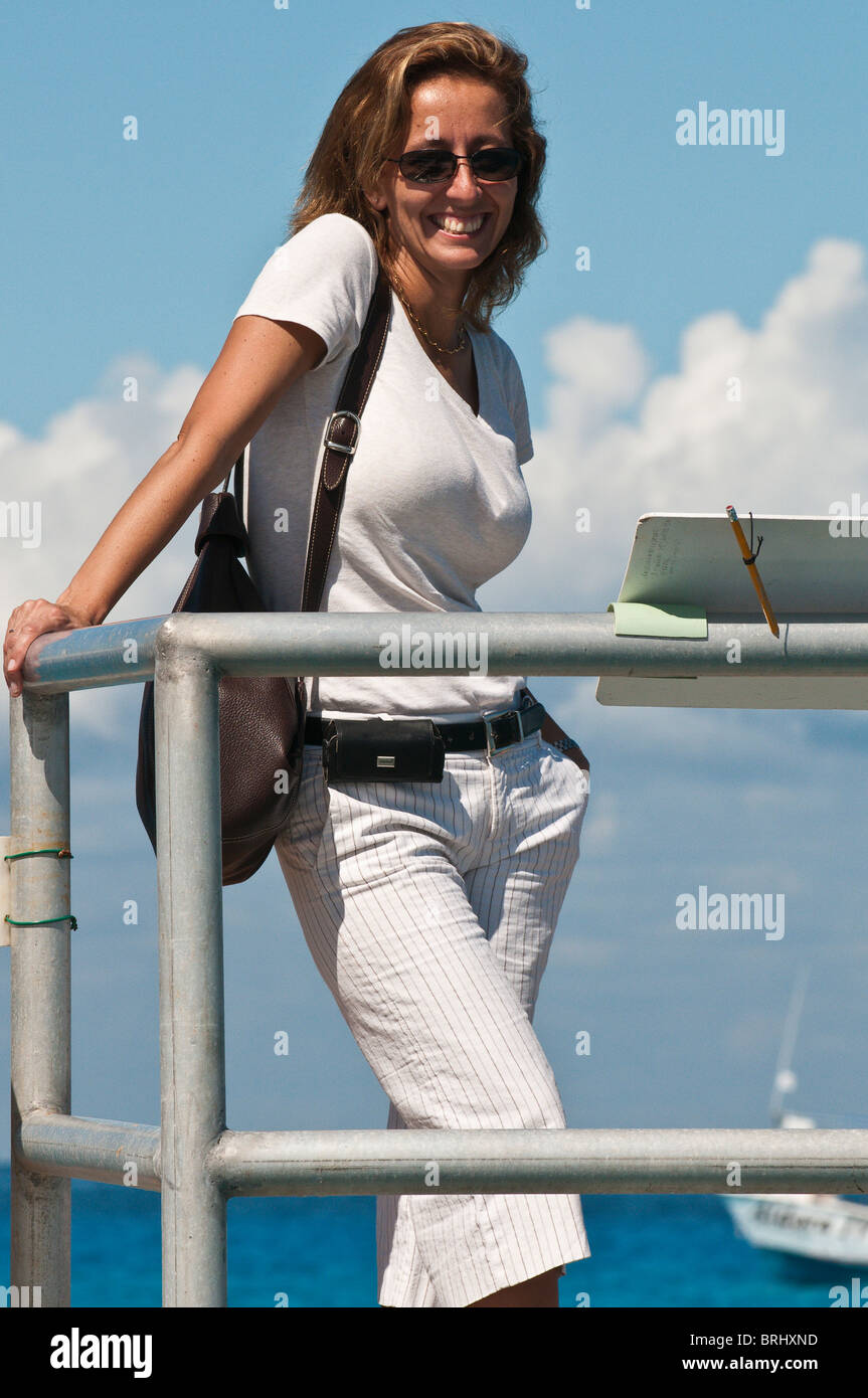 Mexico, Cozumel. Isla Pasion, Passion Island, off Isla Cozumel, Cozumel Island. Stock Photo