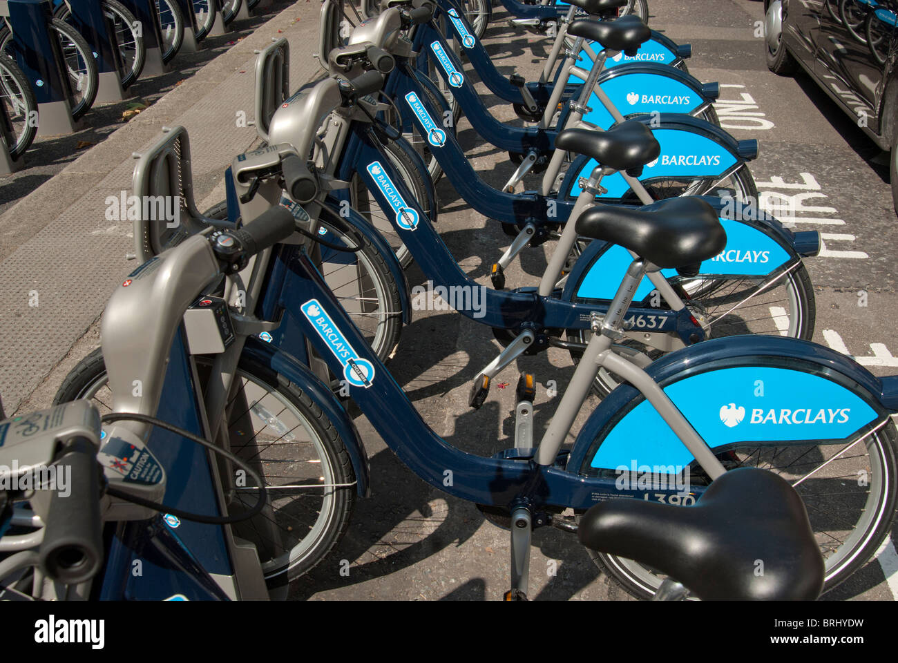 Cycle hire, London Stock Photo Alamy