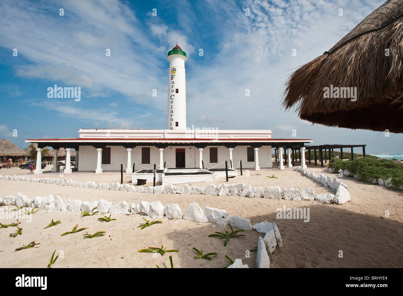 Mexico, Cozumel. Punta Celerain Lighthouse, Punta Sur Park, Isla de Cozumel (Cozumel Island). Stock Photo