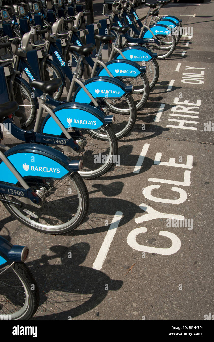Cycle hire, London Stock Photo Alamy