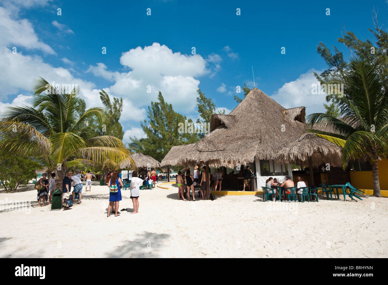 Mexico, Cozumel. Isla Pasion ( Passion Island) off Isla de Cozumel (Cozumel Island). Stock Photo