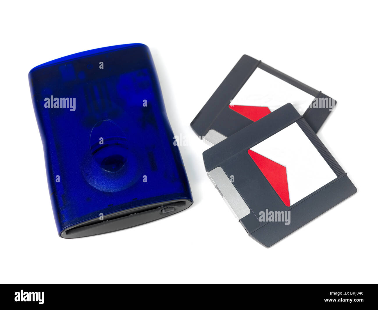 A backup zip drive isolated against a white background Stock Photo Alamy