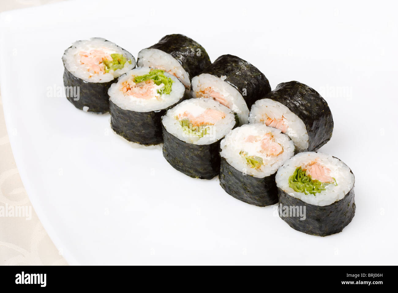 Traditional Japanese food Sushi Stock Photo - Alamy