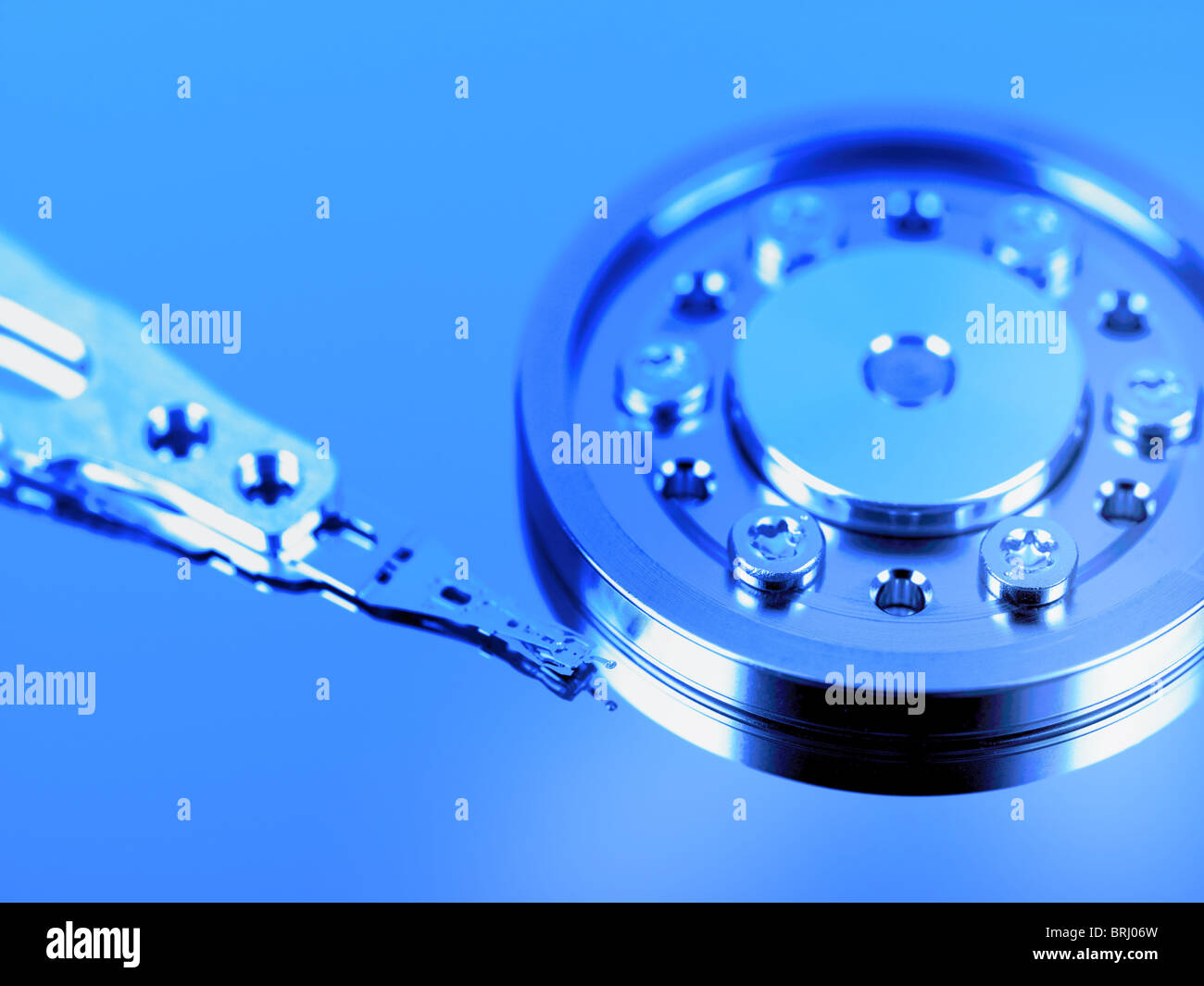 An internal computer hard drive Stock Photo Alamy