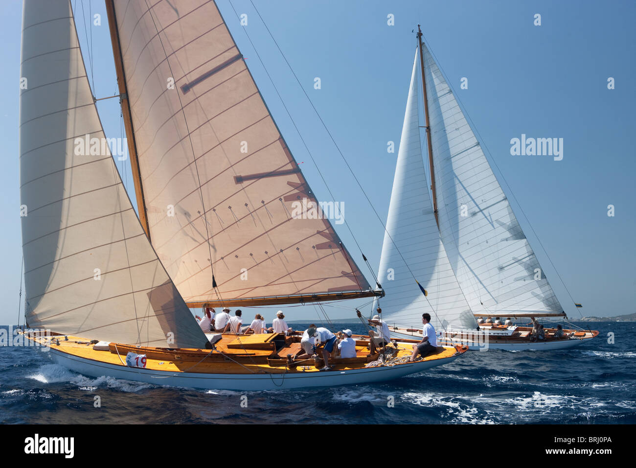 Conde de Barcelona, Classic Yacht Regatta Stock Photo - Alamy