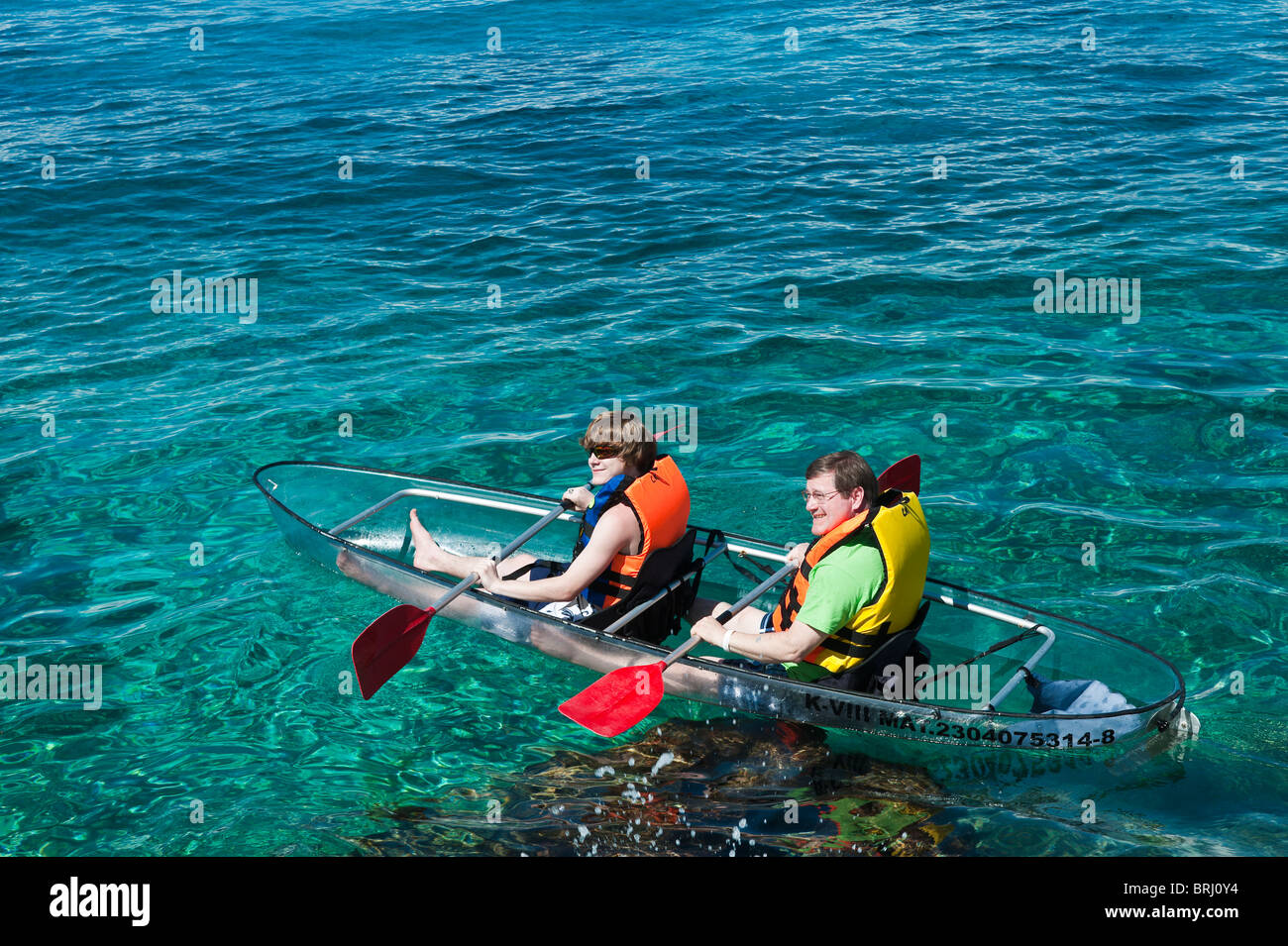 Mexico, Cozumel. Kayaking at Chankanaab Park, Isla de Cozumel (Cozumel