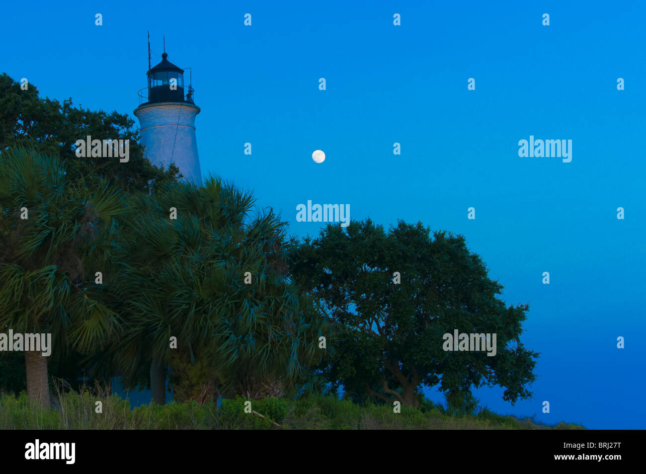 Night Photos of Florida Coast Stock Photo