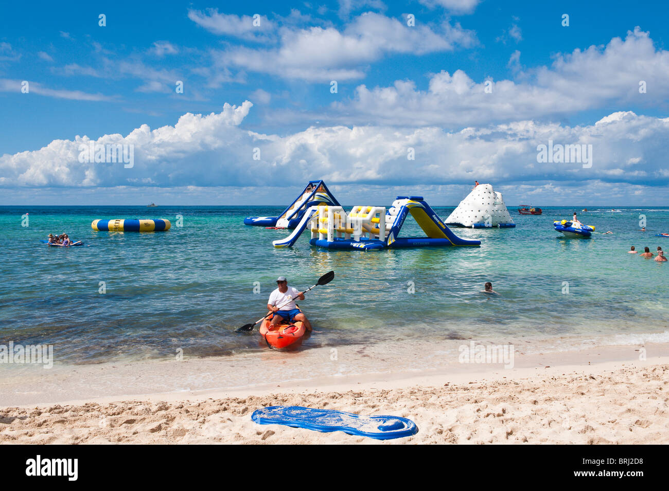 Mexico, Cozumel. Playa Mia Grand Beach Park, Isla Cozumel, Cozumel Island  Stock Photo - Alamy