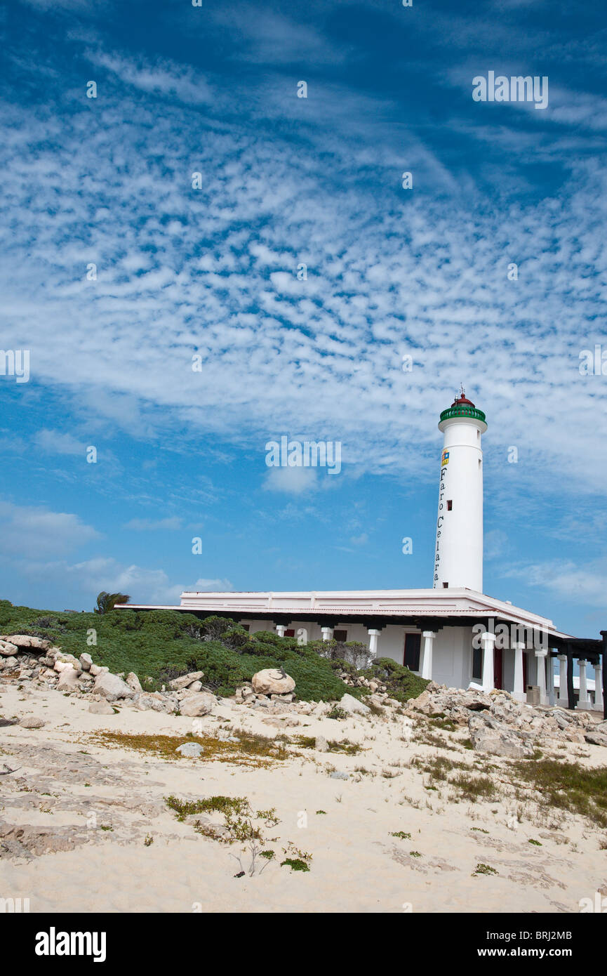 Mexico, Cozumel. Punta Celerain Lighthouse, Punta Sur Park, Isla de Cozumel (Cozumel Island). Stock Photo