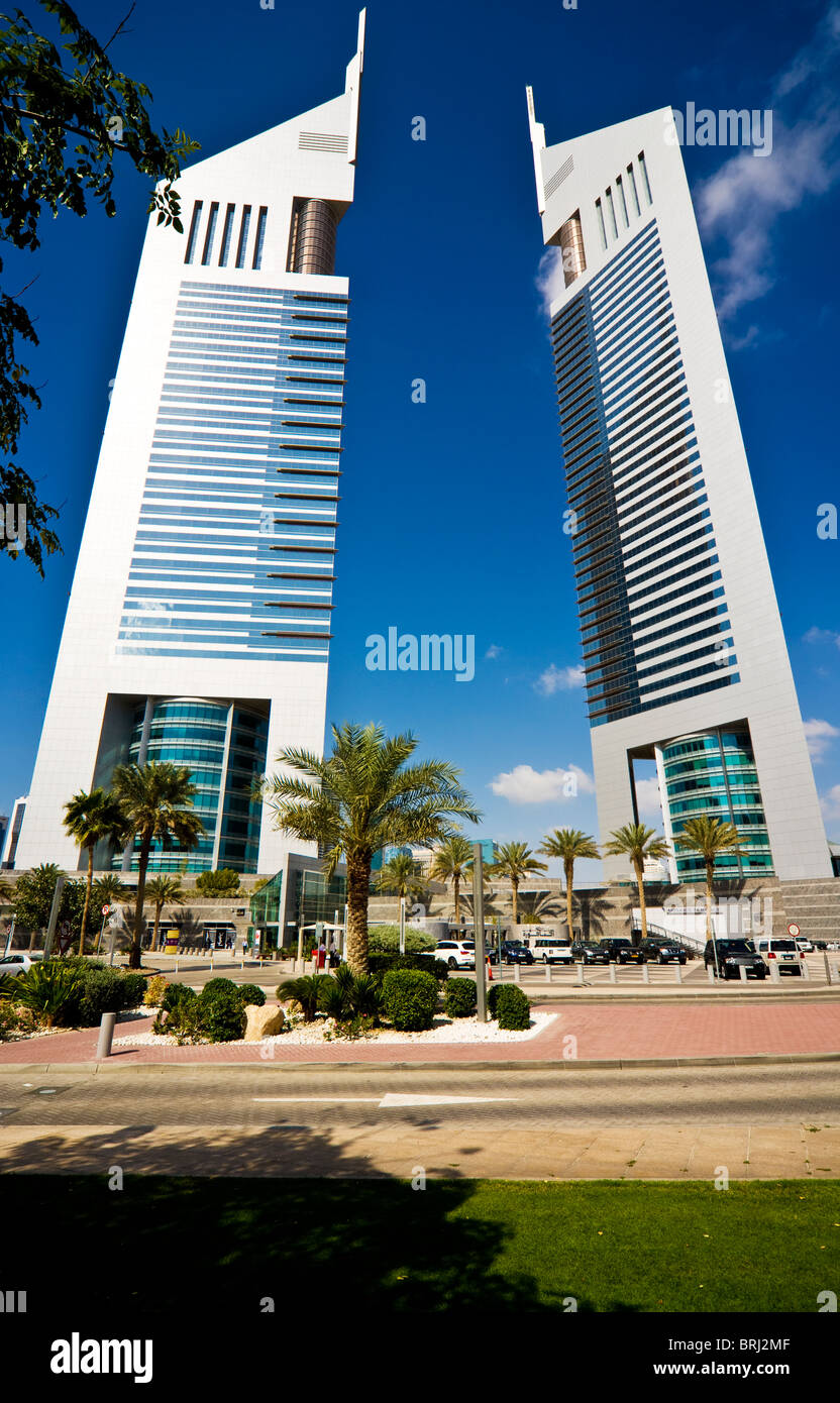 The Emirates Towers on Sheikh Zayed Road in the financial centre of