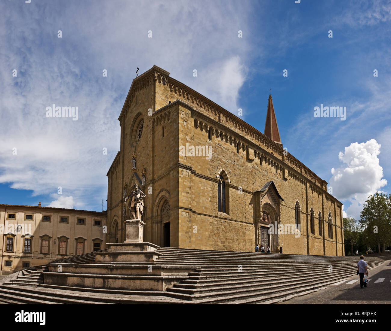The Arezzo Duomo, Cathedral of Saint Donatus , Tuscany, Italy Stock Photo