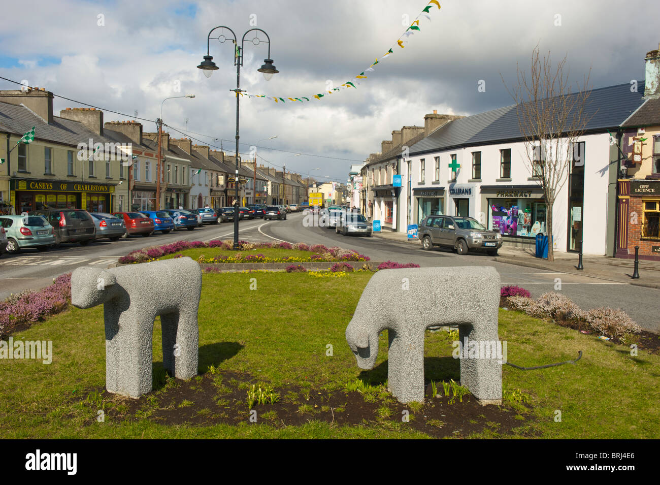 The town of Charlestown, Co. Mayo, Ireland Stock Photo Alamy
