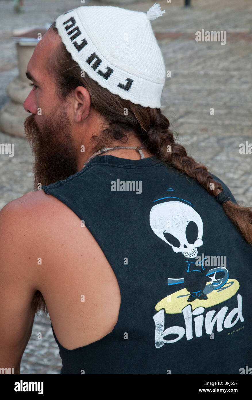 skull on shirt. Jerusalem Stock Photo 