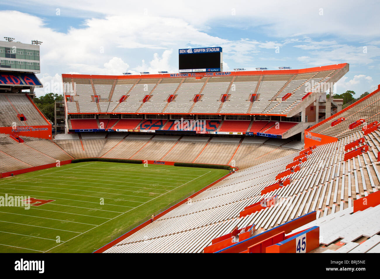 Interior of Ben Hill Griffin stadium commonly known as "The Swamp" Home 