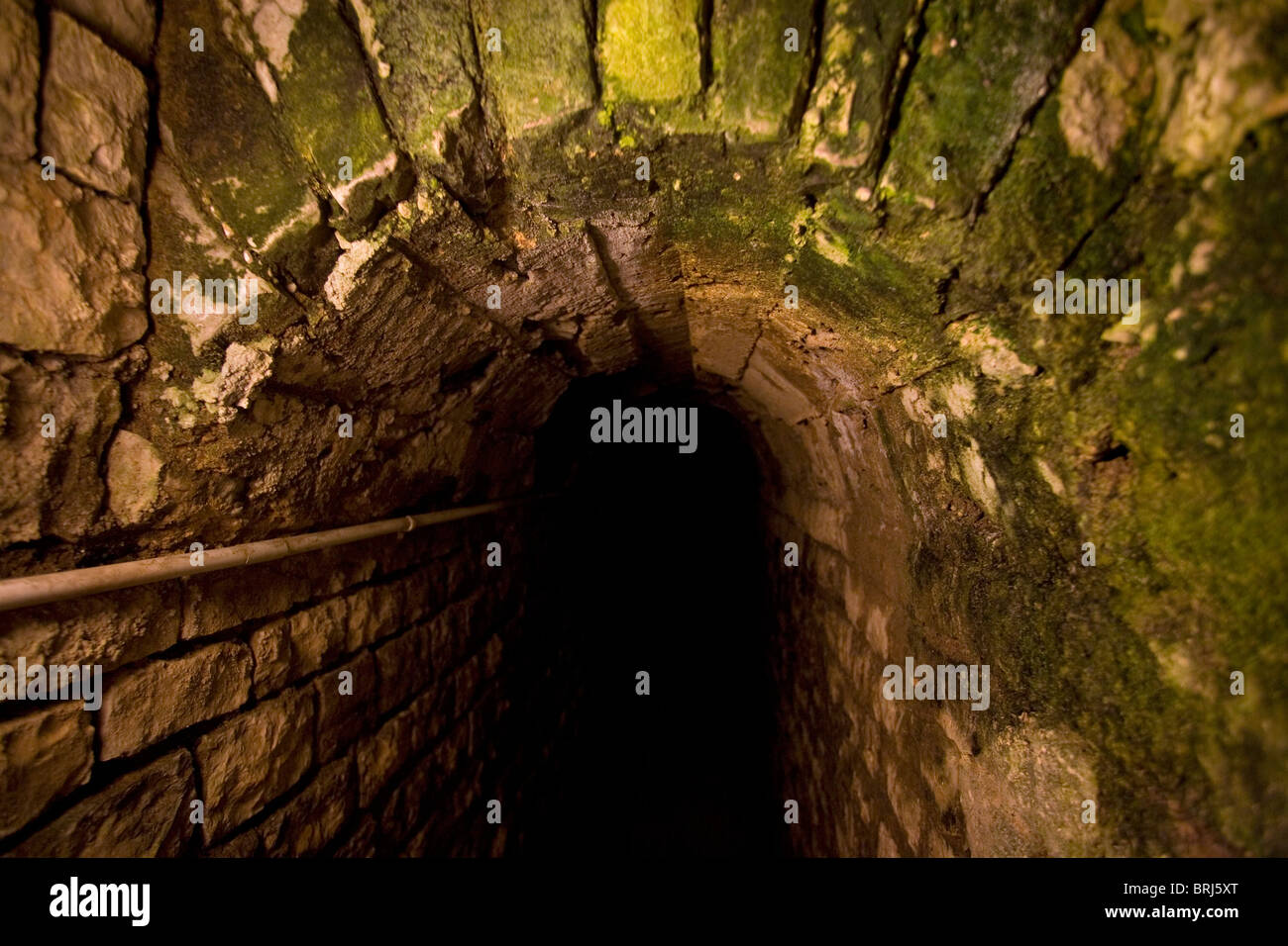 Roman sewer tunnel, Augusta Raurica, Switzerland Stock Photo