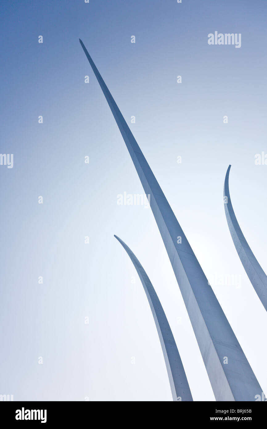 Arlington VA Sep 2009 The three spires of the United States Air Force Memorial in Arlington