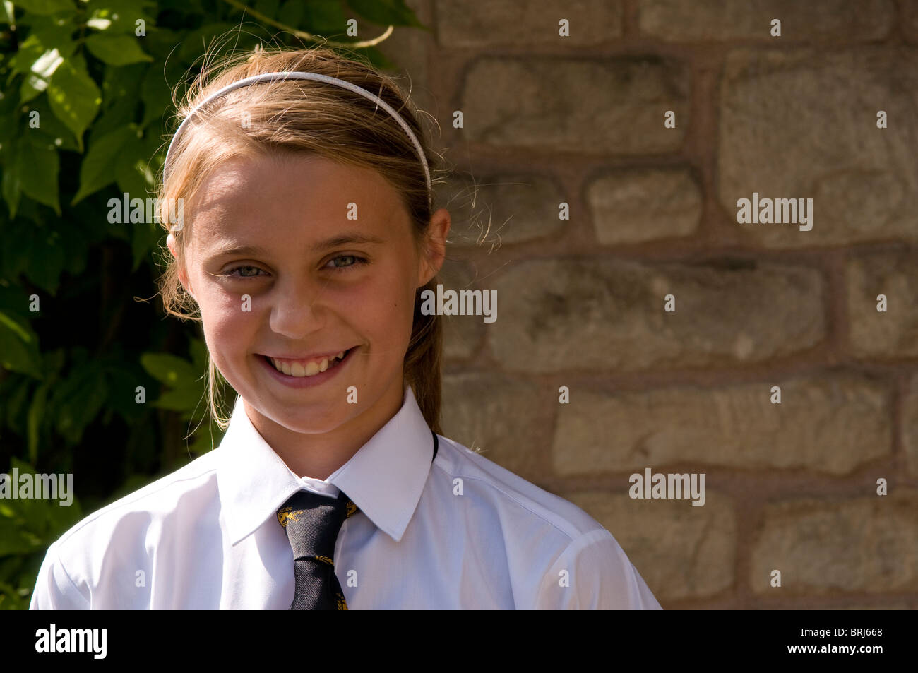 Portrait schoolgirl wearing school uniform hi-res stock photography and ...