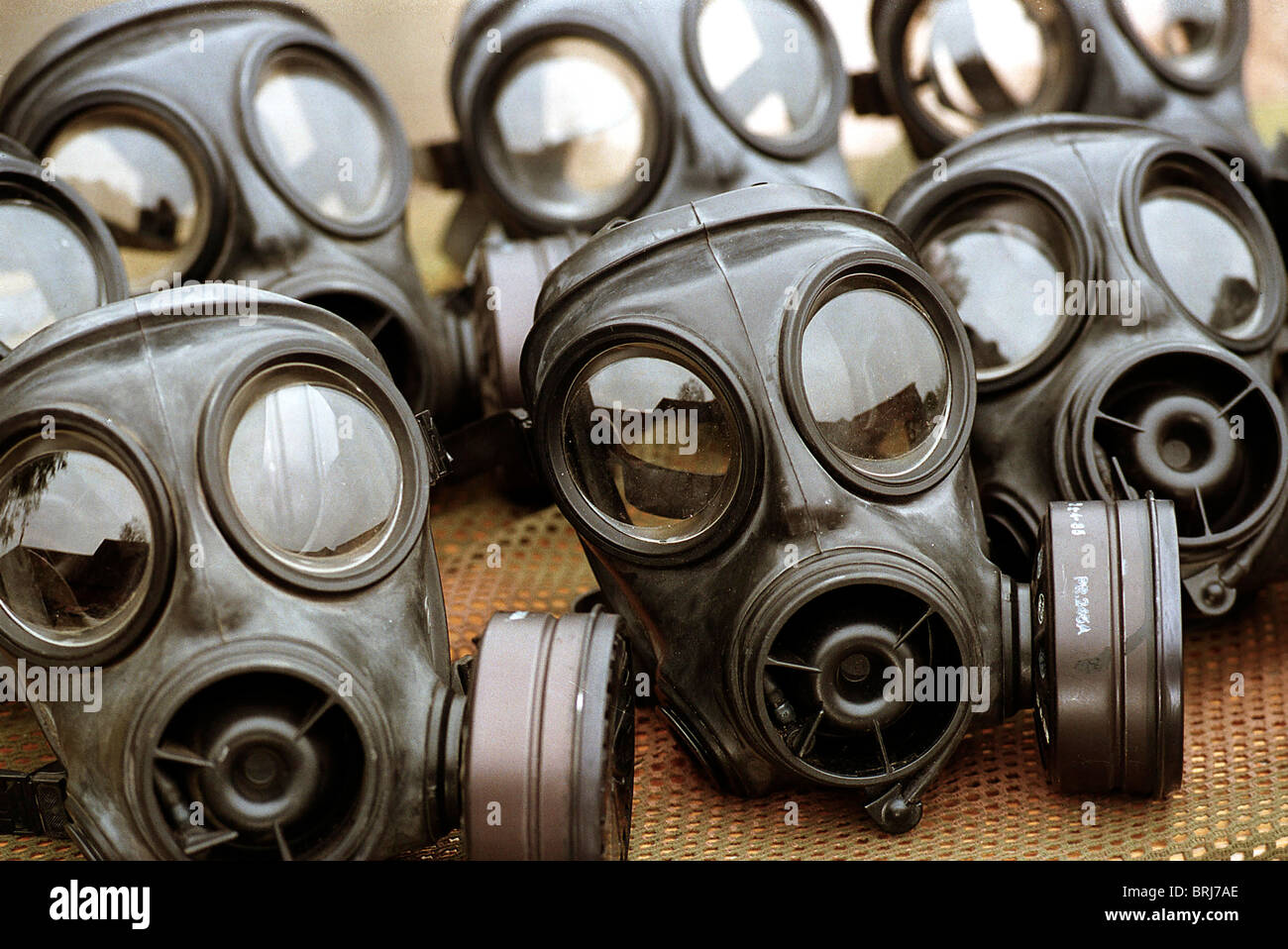 S10 Army Gas Masks Stock Photo Alamy