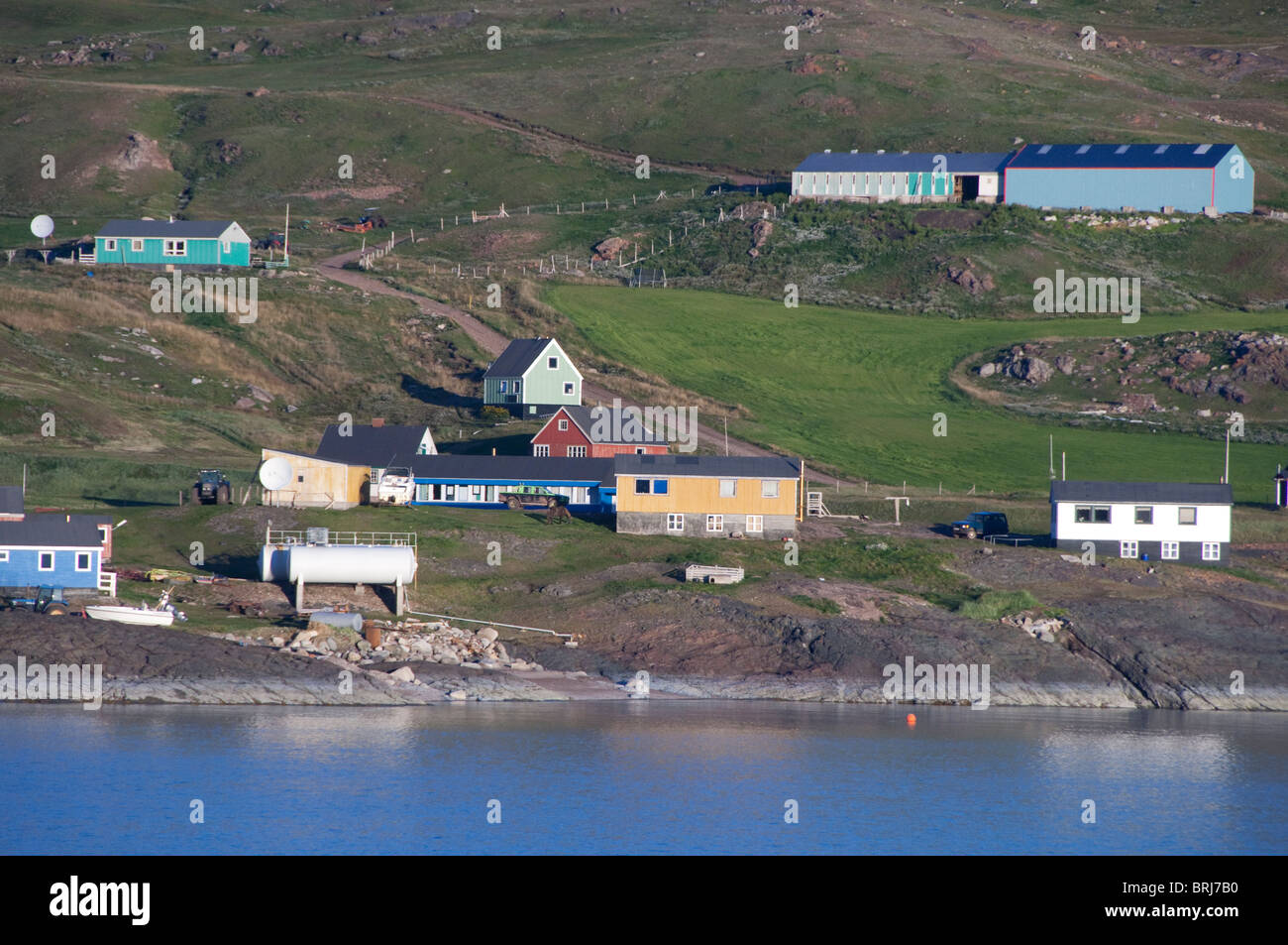 Greenland, Tunulliarfik Fjord. Historic Brattahlid (aka Qassiarsuk