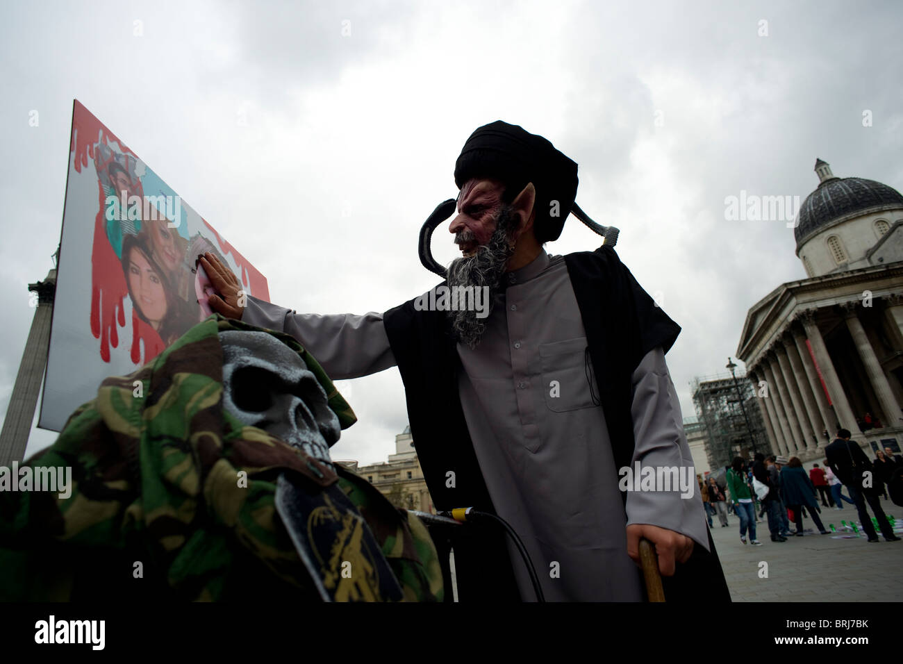 Iranian political protest Stock Photo