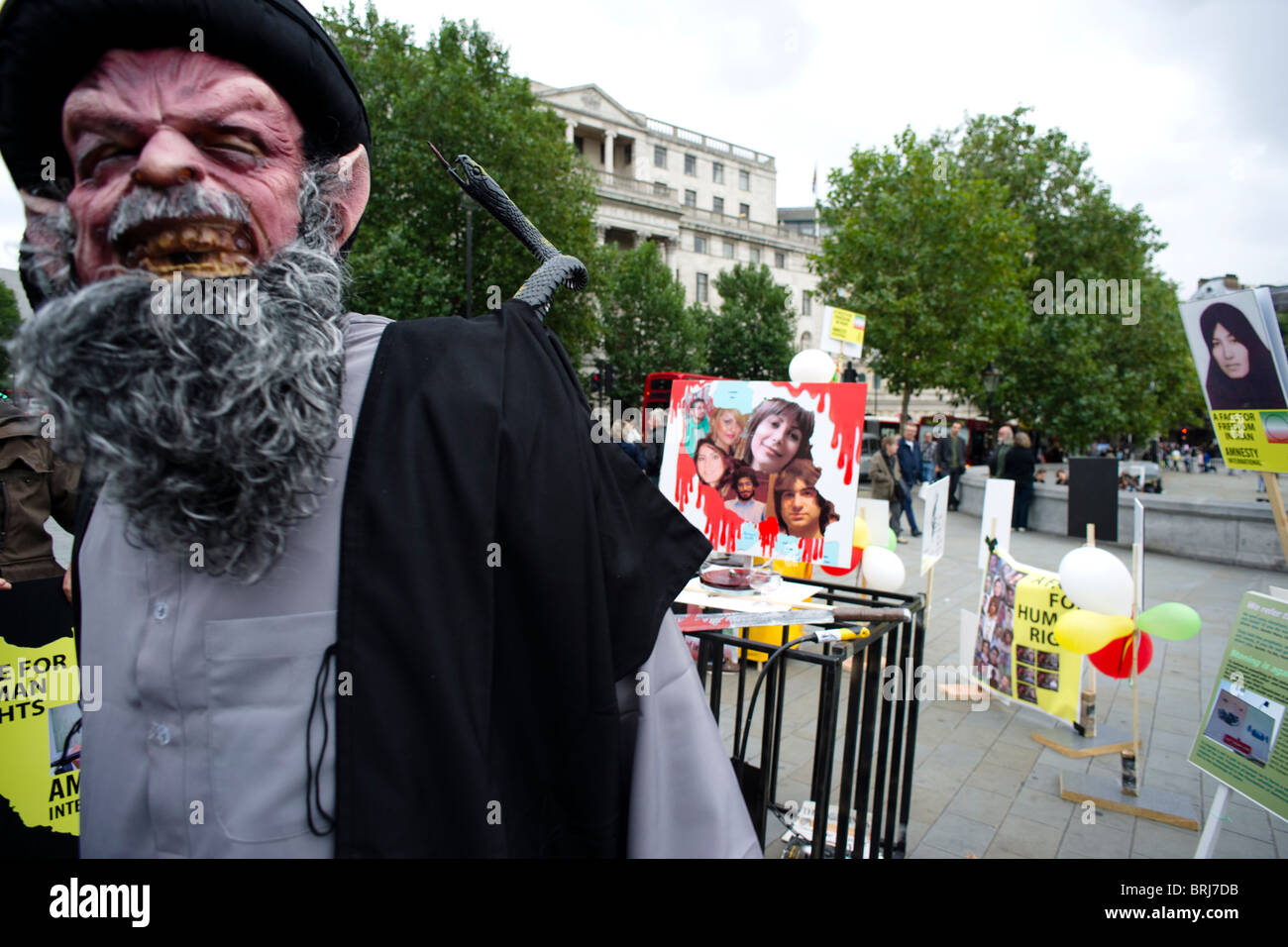 Iranian political protest Stock Photo