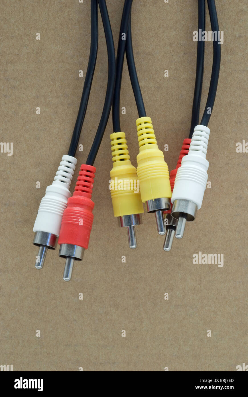 audio cable plugs Stock Photo Alamy