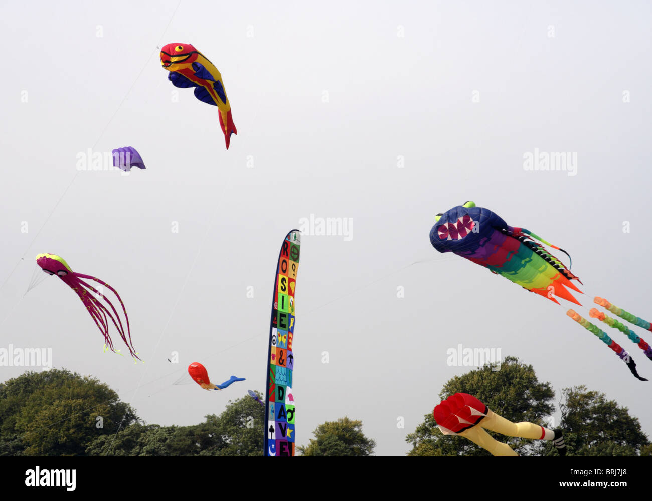 Kites and air creations Bristol Festival 2005 Stock Photo