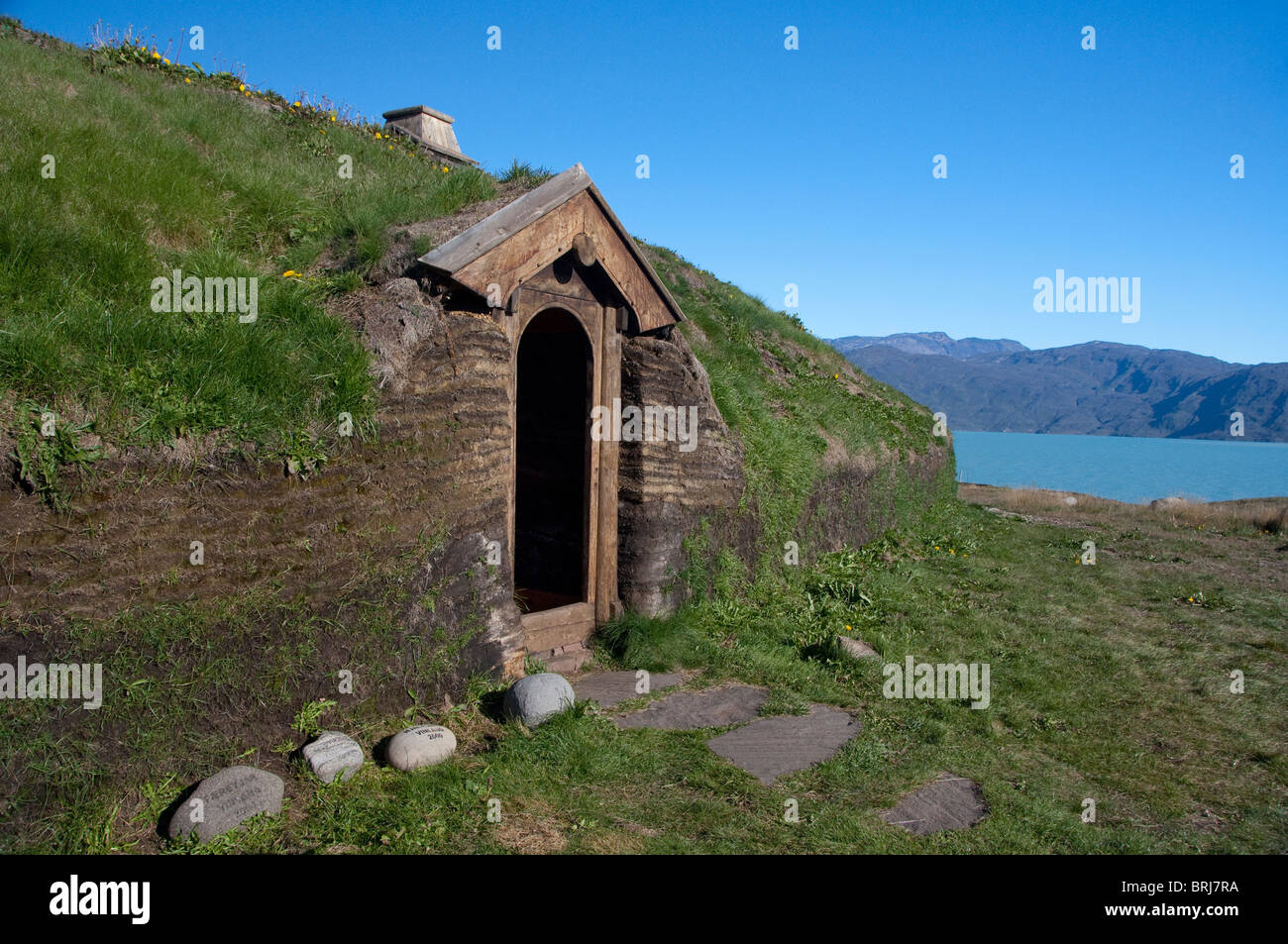 Greenland, Erik's Fjord (aka Eriksfjord), Brattahlid (aka Qassiarsuk