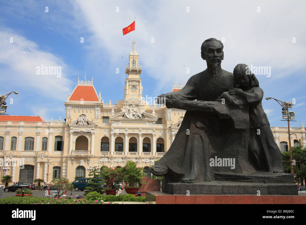 Hi Chi Minh City hall in Saigon. Stock Photo