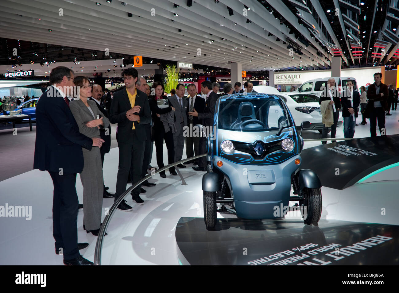 Paris, France, Crowd People, Businessmen Visiting "Paris Car Show