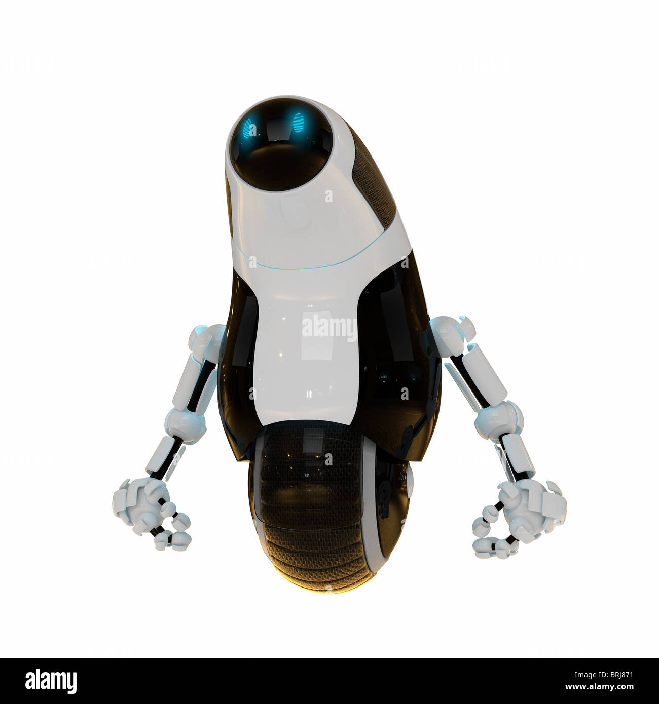 Forfærde Billy ged forstyrrelse Cute robot on one wheel. Cyber remote toy with one wheel and cute blue  robotic eyes Stock Photo - Alamy