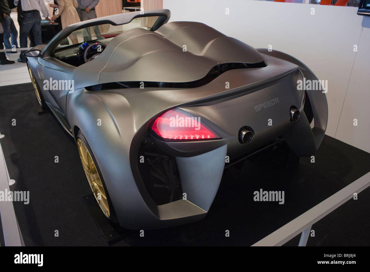 Paris, France, Paris Car Show, Stu-dent Designed Concept Car, Espera School, Sbarro, Speed'R, on Display Stock Photo