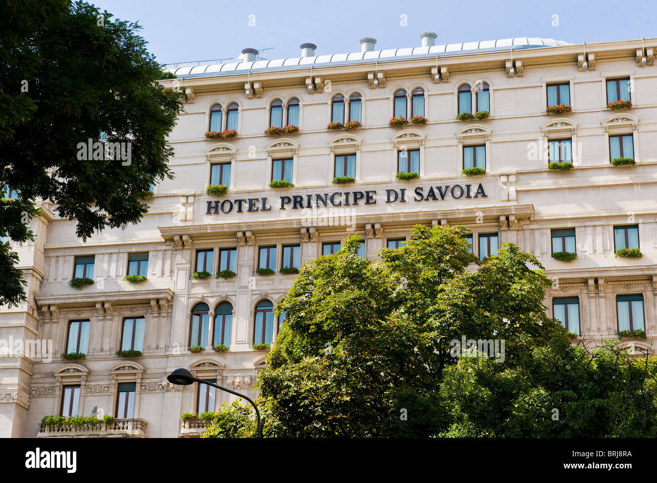 Hotel Principe di Savoia, Milan, Italy Stock Photo