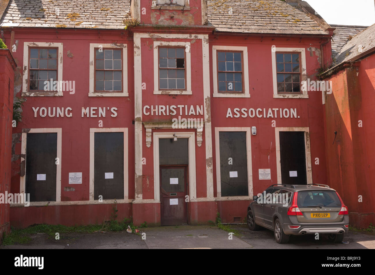 The abandoned Young Men's Christian Association building ( YMCA ) at Whitehaven , Cumbria , England , Great britain , Uk Stock Photo