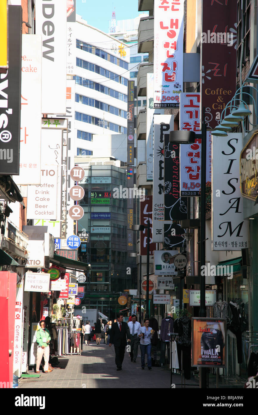 Myeongdong, Myeongdong, Seoul, South Korea, Asia Stock Photo Alamy