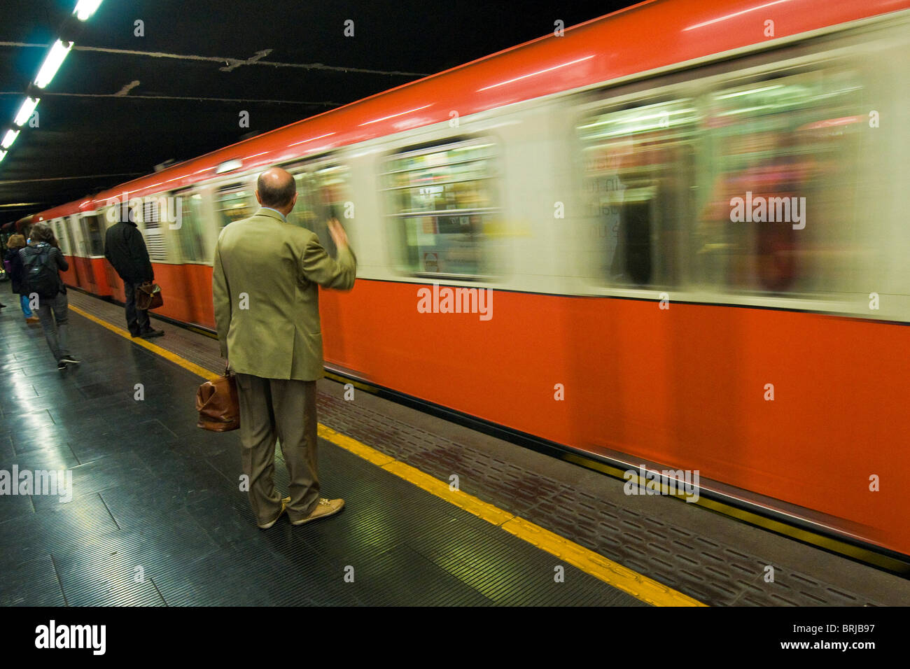 Subway, Milan, Italy Stock Photo