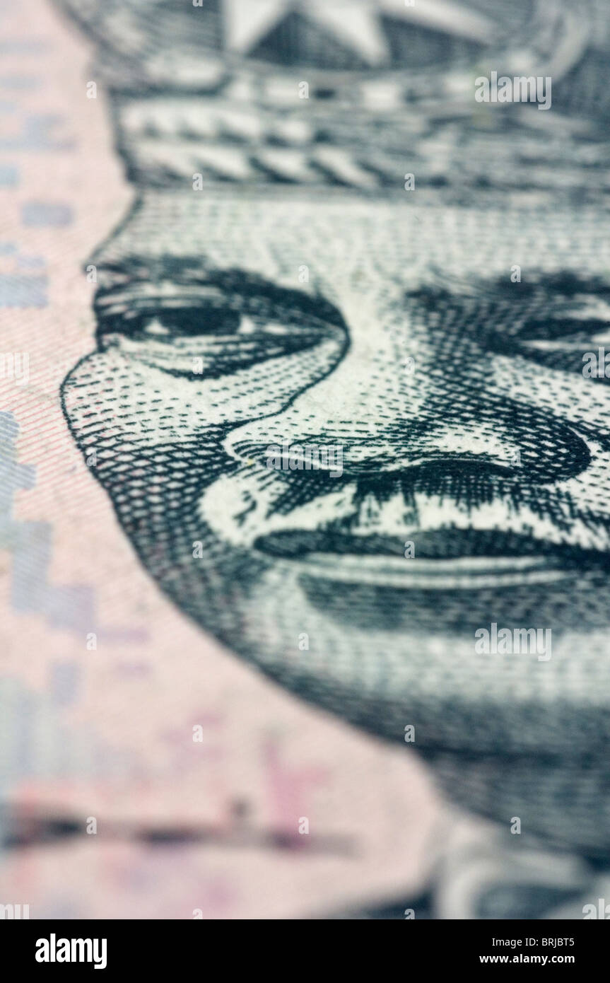 malaysia, ringgit, close up of the RM50 Stock Photo