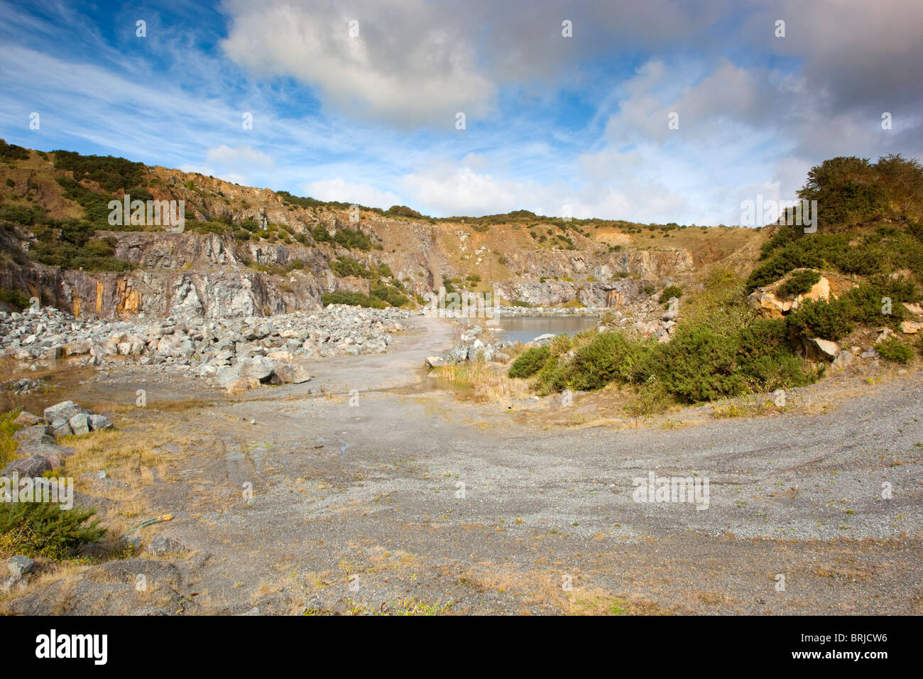 Dean Quarry; near St Keverne; Cornwall Stock Photo