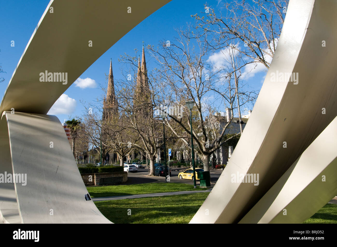 Sculpture in East Melbourne, Victoria, Australia Stock Photo Alamy